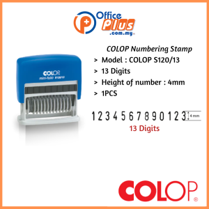 COLOP Numbering Stamp Malaysia – Self Inking Number Stamp for Corporate Office Use