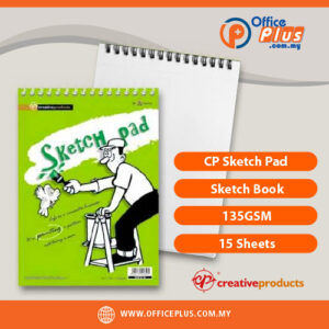CP Sketch Pad Sketch Book 135GSM 15 sheets Wire-O bound available in B5 A4 B4 A3 - OfficePlus Wholesale / Bulk Price Office Supplies (Notepads / Notebooks)