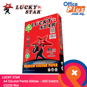 Lucky Star A4 Colour Paper 80gsm - 450 Sheets - OfficePlus