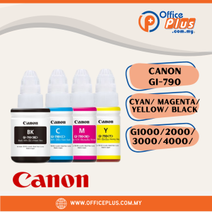 Canon GI-790 genuine ink bottle in Black, Cyan, Magenta and Yellow for Canon PIXMA G series printers - OfficePlus Wholesale / Bulk Price Office Supplies (Ink & Toner)