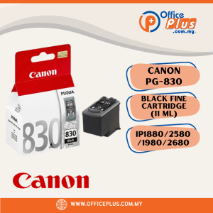 Canon PG-830 Genuine Black Ink Cartridge 11ml – Original Ink for Canon PIXMA iP1880 iP2580 MP228 MX308 Printers - OfficePlus Wholesale / Bulk Price Office Supplies (Ink & Toner)