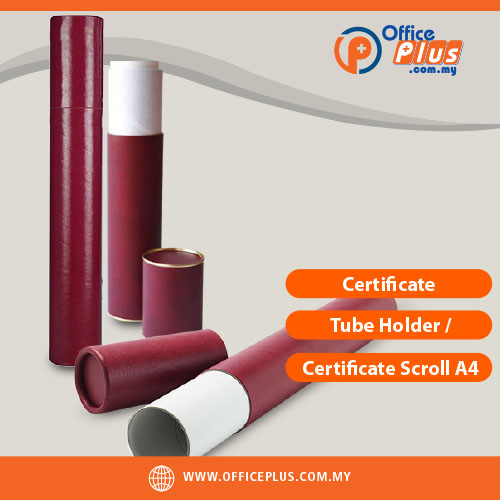Certificate_Tube_Holder-Certificate_Scroll_A4 - OfficePlus- Certificate Tube Holder A4 Certificate Scroll 50mm x 300mm for document storage - OfficePlus Wholesale / Bulk Price Office Supplies (Document Protection)