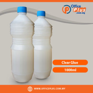 Clear Glue 1000ml bottle for photo, paper, cardboard and label adhesive - OfficePlus Wholesale / Bulk Price Office Supplies (Glue)