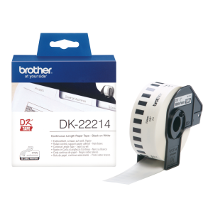 Brother DK-22214 continuous paper tape 12mm x 30.48m roll - OfficePlus Wholesale / Bulk Price Office Supplies (Label Printer & Accessories)