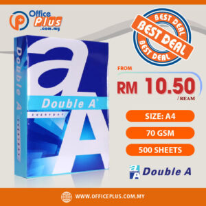 Double A A4 Copier Paper Everyday 70gsm (500 Sheets) - Malaysia Bulk A4 Paper Supplier