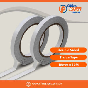 Double Sided Tissue Tape 18mm x 10M with peel-away liner for office and paper crafting - OfficePlus Wholesale / Bulk Price Office Supplies (Tape & Tape Dispensers)