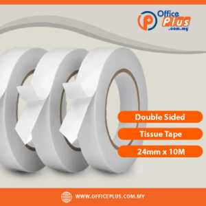 Double Sided Tissue Tape 24mm x 10M with peel-away liner for office and craft use - OfficePlus Wholesale / Bulk Price Office Supplies (Tape & Tape Dispensers)