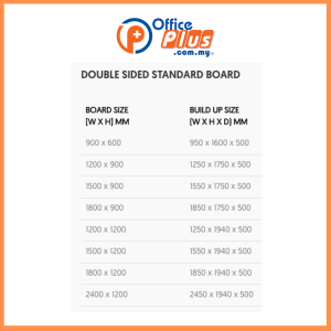 Double Sided Mobile Board with Stand - OfficePlus