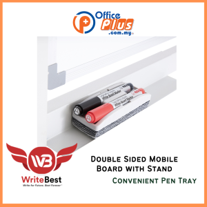 Double Sided Mobile Board with Stand - OfficePlus