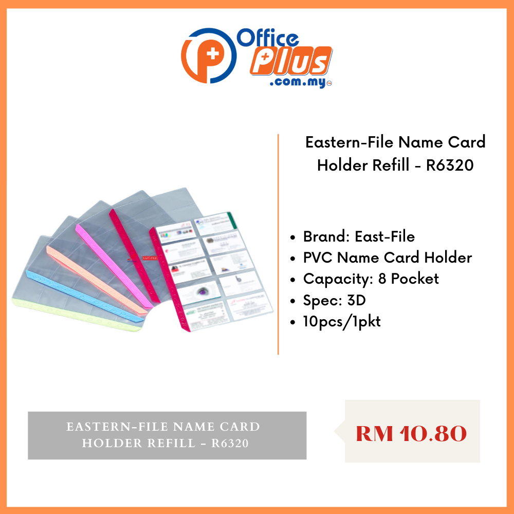 Eastern-FileNameCardHolderRefill-R6320 Name Card Holder 3D NH6320/REFILL R6320 - OfficePlus