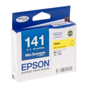 Genuine Epson 141 Yellow ink cartridge T141490 for ME and WF series printers - OfficePlus Wholesale / Bulk Price Office Supplies (Ink & Toner)