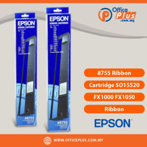 Epson 8755 SO15520 black fabric ribbon cartridge for FX1000 FX1050 FX1170 LX1050 impact printers in Malaysia - OfficePlus Malaysia Online B2B Office Supplies (Ink & Toner)