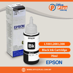 Epson L100 L200 L300 Black Ink Epson T6641 black ink bottle 70ml C13T664100 - OfficePlus Wholesale / Bulk Price Office Supplies (Ink & Toner)
