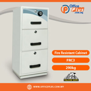 Falcon Fire Resistant Cabinet FRC3 290kg 3-Drawer JIS Certified Fireproof Cabinet – OfficePlus Wholesale / Bulk Price Office Supplies (Filing Cabinets)