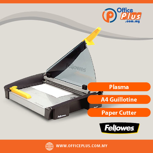 Fellowes_Plasma_A4_Guillotine_Paper_Cutter - OfficePlus Fellowes Plasma A4 Guillotine A4 paper cutter with SafeCut safety guard - OfficePlus Wholesale / Bulk Price Office Supplies (Cutting Tools & Accessories)
