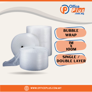 Bubble Wrap 1M x 100M (Single Layer / Double Layer) - Officeplus malaysia bubble wrap supplier