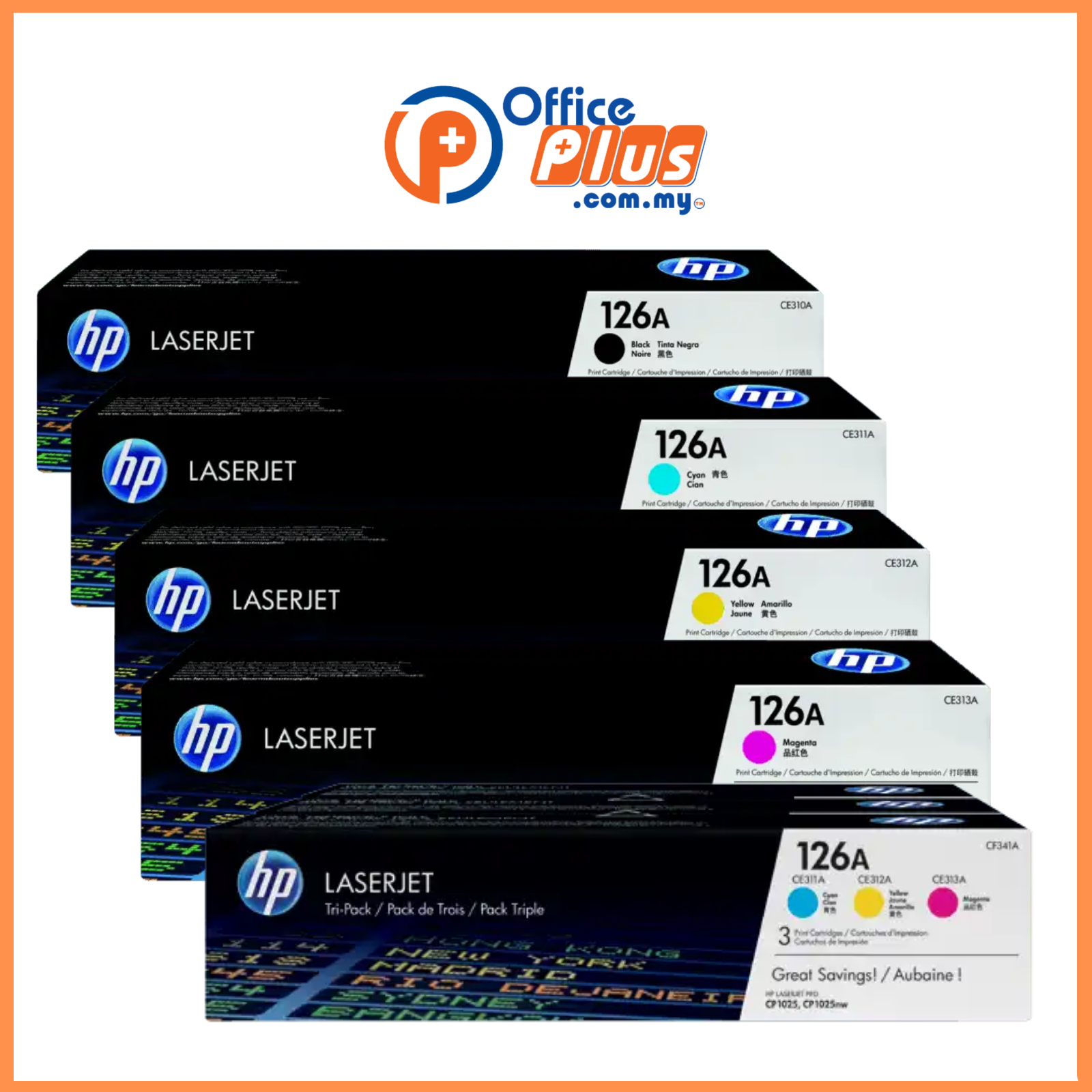 Hp Ink 126 HP 126A Original LaserJet Toner Cartridge - OfficePlus Malaysia ...