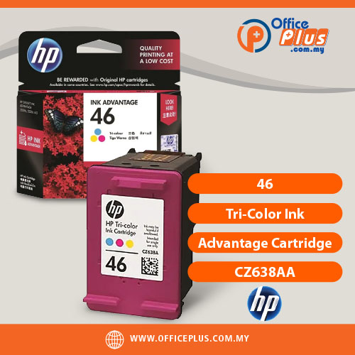 HP 46 Tri-color Original Ink Advantage Cartridge CZ638AA - OfficePlus Wholesale / Bulk Price Office Supplies (Ink & Toner)