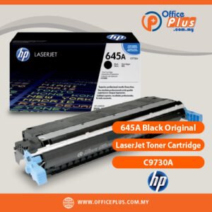 HP 645A Black Original LaserJet Toner Cartridge C9730A - genuine HP toner for color LaserJet printers - OfficePlus Wholesale / Bulk Price Office Supplies (Ink & Toner)
