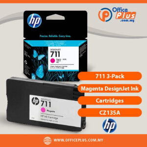 HP 711 3-Pack 29ml Magenta DesignJet Ink Cartridges CZ135A - OfficePlus Wholesale / Bulk Price Office Supplies (Ink & Toner)