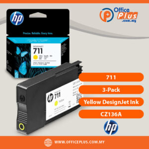 HP 711 3-Pack 29ml Yellow DesignJet Ink Cartridges CZ136A - OfficePlus Wholesale / Bulk Price Office Supplies (Ink & Toner)