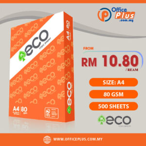 IK Eco A4 Copier Paper 80gsm (500 Sheets) - OfficePlus Malaysia Online B2B Office Supplies (A4 Paper)