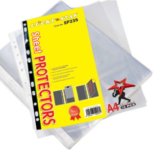 Lucky Star A4 Sheet Protector 10'S (RM 0.95 - RM 1.20/pack) - OfficePlus