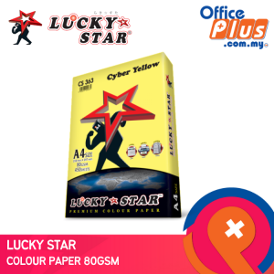 Lucky Star A4 Colour Paper 80gsm - 450 Sheets - OfficePlus