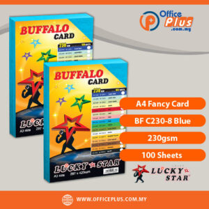 Lucky Star A4 Fancy Card BF C230-8 Blue 230gsm - 100 sheets - OfficePlus Malaysia Online B2B Office Supplies (Fancy Card)
