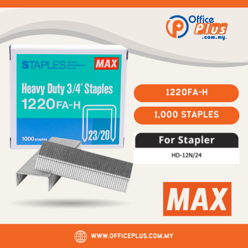 MAX Staples Bullet 1220FA-H MAX Staples Bullet 1220FA-H (3/4") - Officeplus Malaysia Online Office Supply