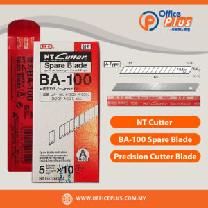 NT CUTTER SPARE BLADE - BA-100 - OfficePlus