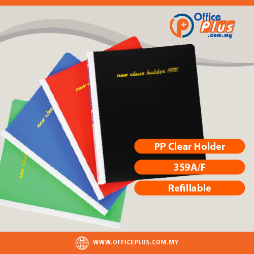 OfficePlus-500x500pxl-28-12-2023 PP Clear Holder 359A/F (Refillable) - OfficePlus Malaysia Online B2B Office Supplies (File)