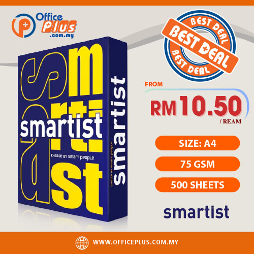 Smartist_A4_Copier_Paper_75gsm_500_Sheets-OfficePlus-500x500pxl-28-12-2023 Smartist_A4_Copier_Paper_75gsm_500_Sheets-Malaysia Online Office Supplies