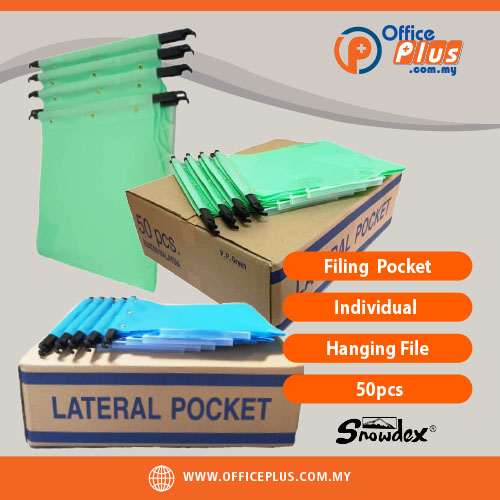 OfficePlus-500x500pxl-28-12-2023 Snowdex Filing Pocket Individual Hanging File - 50 Pieces - OfficePlus Malaysia Online B2B Office Supplies (Filing)
