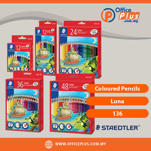 Staedtler_Coloured_Pencils_Luna_136 - OfficePlus Staedtler Coloured Pencils Luna 136 hexagonal fade resistant - OfficePlus Wholesale / Bulk Price Office Supplies (Color Pencil)