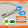 Stainless Steel 5 Blade Scallion Herb Scissors with ergonomic non-slip handle for cutting scallions, herbs and vegetables - OfficePlus Malaysia Online B2B Office Supplies (Scallion Slicer)