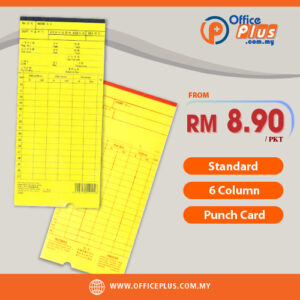 Standard 6 Column Punch Card - OfficePlus