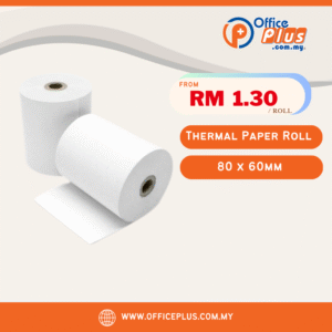 Cash Register Roll Thermal Receipt Paper Roll 80 x 60mm - From RM1.30/Roll