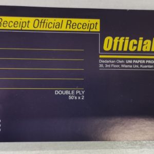 UNI Ace Official Receipt 2 Ply NCR 8.5" x 3.75" U8352 - OfficePlus
