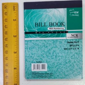 UNI Bill Book 2 PLY NCR 3.5" x 5" S-3522 - OfficePlus