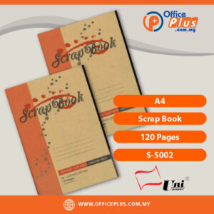 UNI A4 Scrap Book 120 Pages S-5002 office stationery - OfficePlus Wholesale / Bulk Price Office Supplies (Notepads / Notebooks)