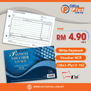 UNI Write Payment Voucher NCR 50x2-ply U-102 Malaysia