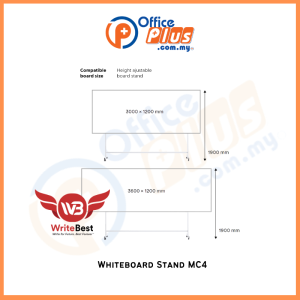 WriteBest Whiteboard Stand MC4 - OfficePlus