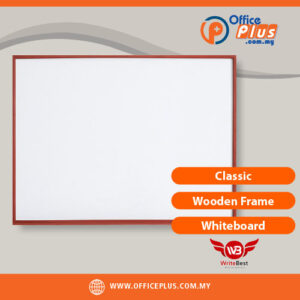 WriteBest Classic Wooden Frame Whiteboard with Magnetic HPL Surface - OfficePlus Wholesale / Bulk Price Office Supplies (Whiteboard Boards / Notice Board / Flip Chart)