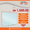 WriteBest Magnetic Frameless Glass Whiteboard 4x6 MGW1218
