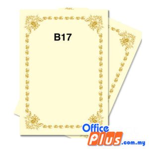 Lucky Star A4 Gold Stamping Certificate 160gsm - 100 sheets - OfficePlus