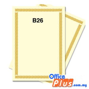 Lucky Star A4 Gold Stamping Certificate 160gsm - 100 sheets - OfficePlus