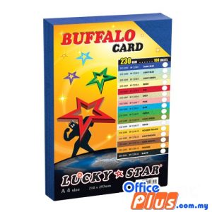 Lucky Star A4 Fancy Card BF C230-1 Dark Blue 230gsm - 100 sheets - OfficePlus