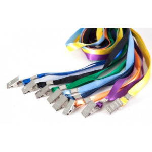 13mm nylon lanyard with metal clip ID badge holder - OfficePlus Wholesale / Bulk Price Office Supplies (Name Badges & Holders)