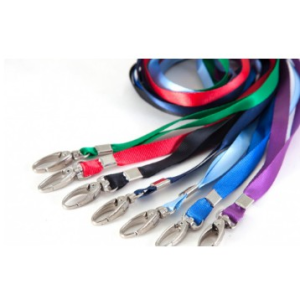 Nylon lanyard with hook glossy finish office ID holder Malaysia - OfficePlus Wholesale / Bulk Price Office Supplies (Name Badges & Holders)